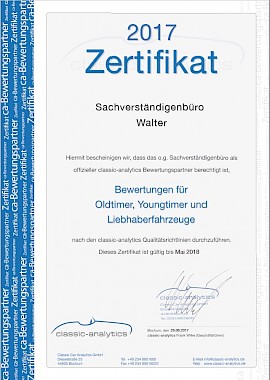 2017 Zertifikat Weiterbildung